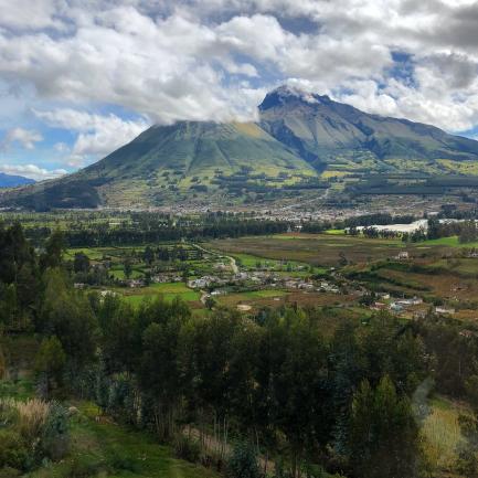 Volcano of one of the excursions in Ecuador Summer 2019 program.